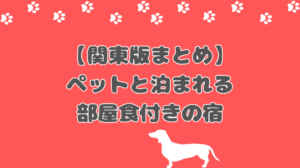 関東でペットと泊まれる！部屋食付きのおすすめ宿14選【愛犬との特別な時間に】