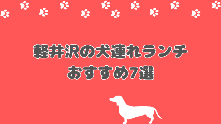 【愛犬と最高の休日】軽井沢の犬連れランチおすすめ7選